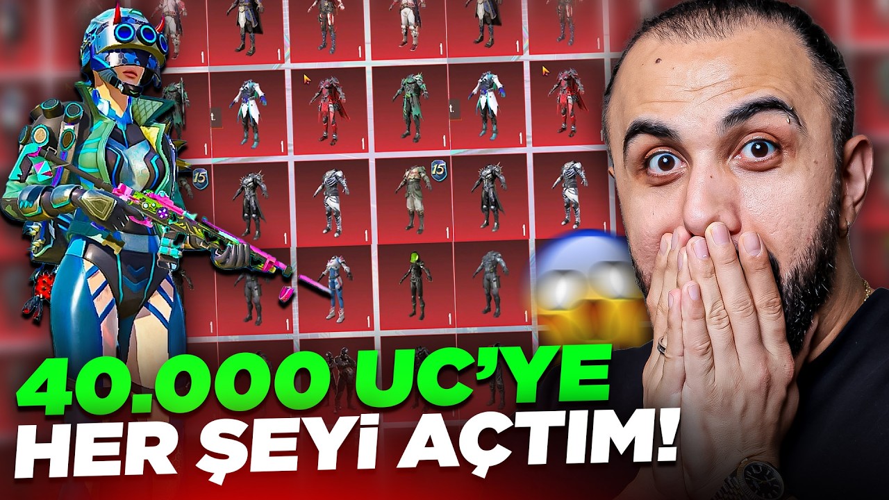 OYUNA GELEN HER ŞEYİ A&Ccedil;TIK! 😱 40.000 UC BASIP 250 DESTANSI PUANI KASTIK! | PUBG Mobile
