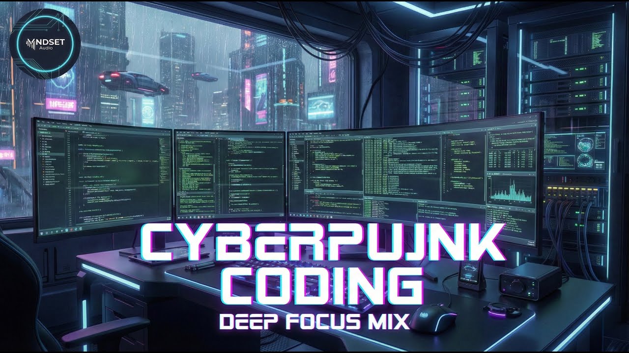 Cyberpunk Coding | Deep Work Focus (432Hz) | MNDSET Audio