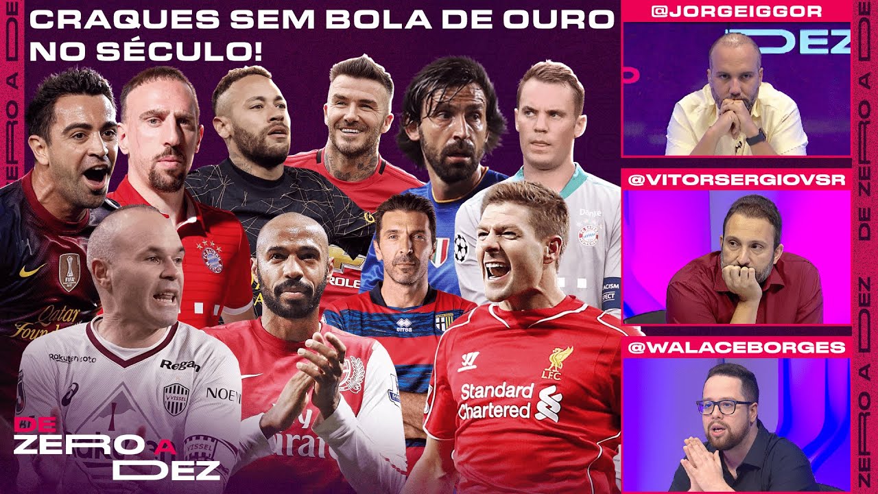 QUEM FOI O MELHOR JOGADOR DO SÉCULO QUE NUNCA GANHOU A BOLA DE OURO? | DE ZERO A DEZ