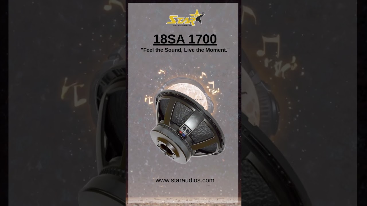 Introducing the 18SA 1700 - precision speaker for pros !