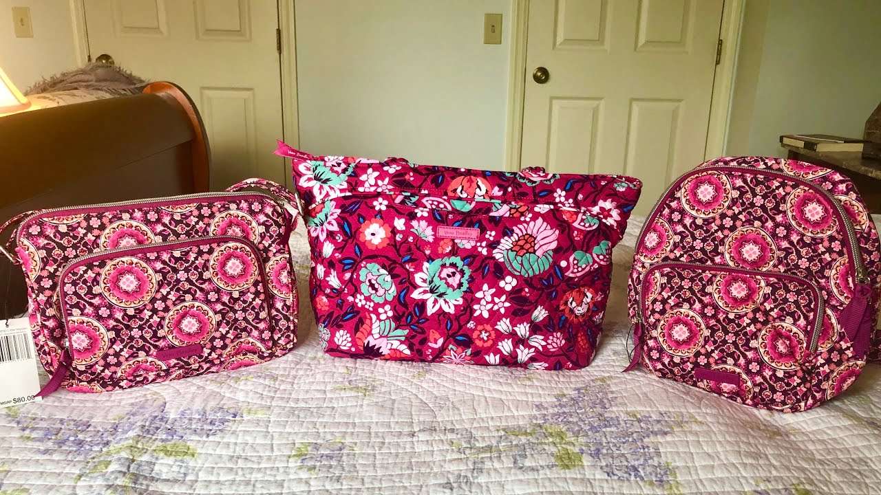 Vera Bradley Mandy in Bloom Berry + Small Outlet Haul