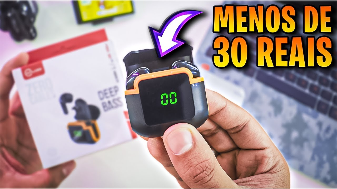 Fone Bluetooth Pro 90: lindo, bom e barato? Menos de 30 reais! Unboxing, review e an&aacute;lise completa