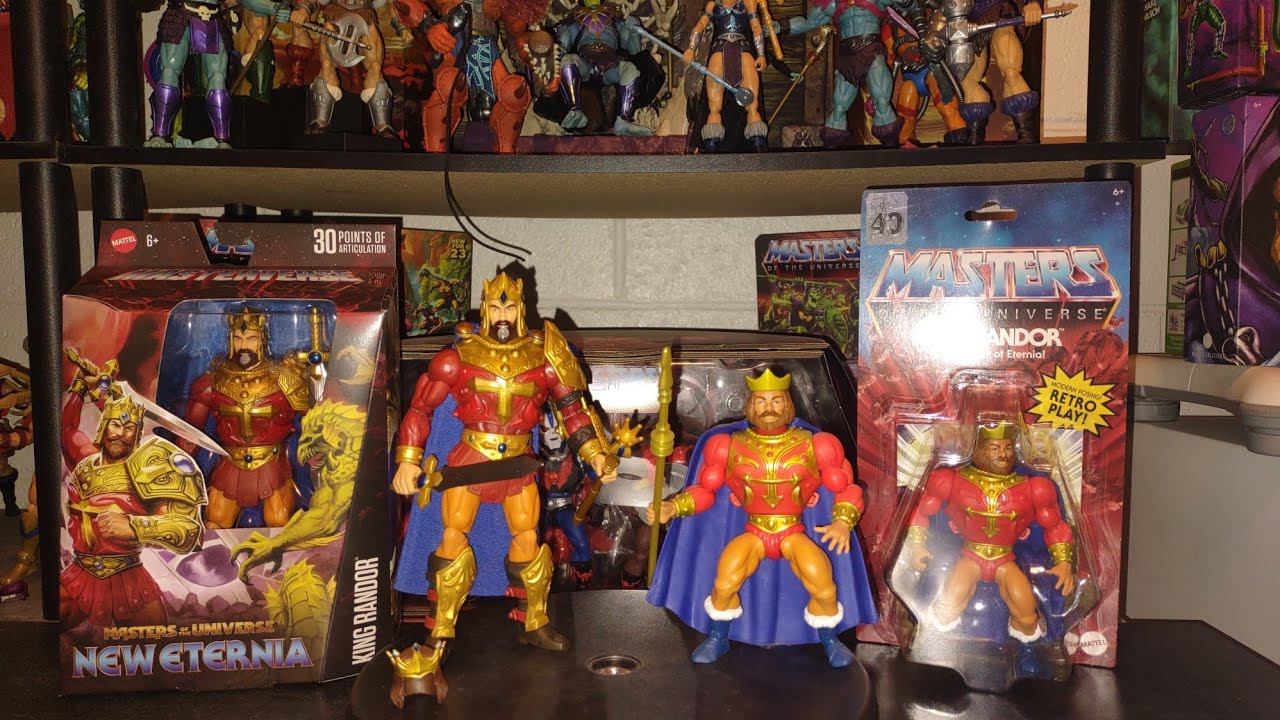 The Masters of the Universe MasterVerse vs Origins Figure of KING RANDOR Which One Do You Prefer?