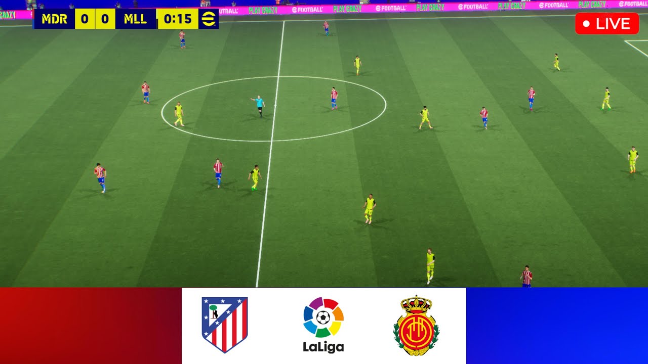 LIVE:  Atlético Madrid vs Mallorca - La Liga 2025/26 | Full Match |eFootball 26 Gameplay Mobile