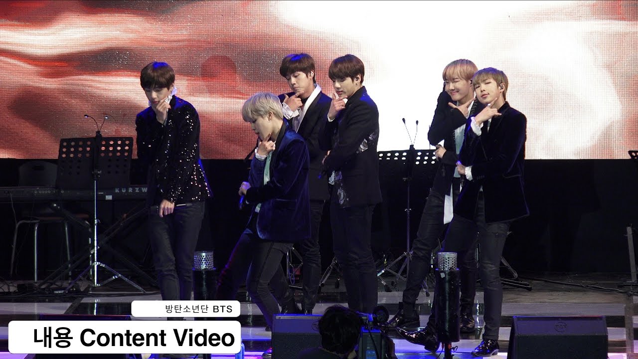 방탄소년단 BTS[4K직캠]내용 Content Video 금산@161222 Rock Music