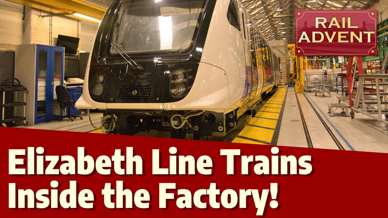 A rare look inside the Elizabeth Line train factory