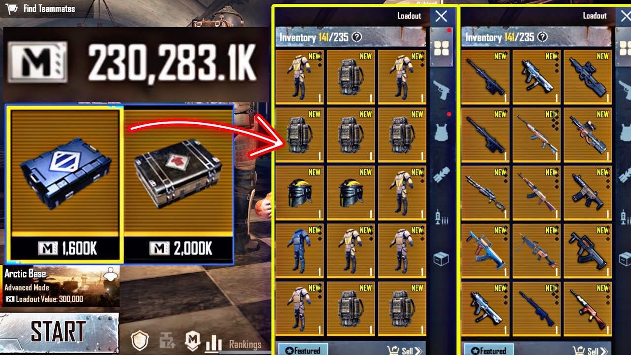 Legendary Crate Opening 230Millions Pubg Metro Royale