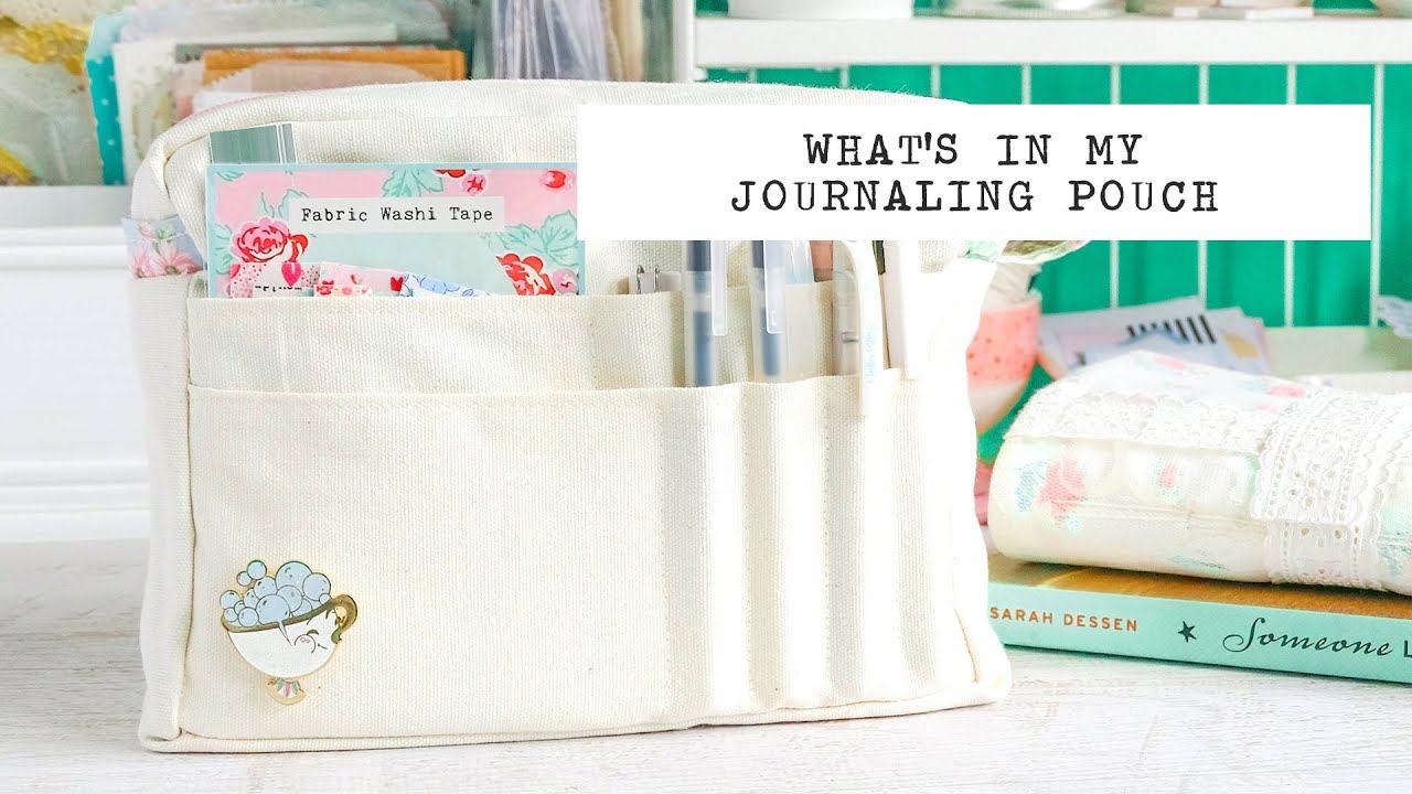 what's in my journaling pouch | my faux delfonics utility pouch