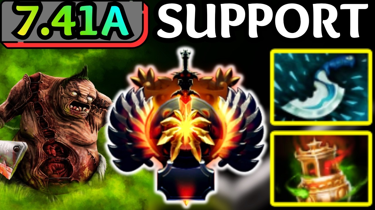 🔥 PUDGE Support Is CRAZY NEW Patch 7.41a &mdash; Pos 4 Carrying Gameplay! 🔥 Dota 2 Support