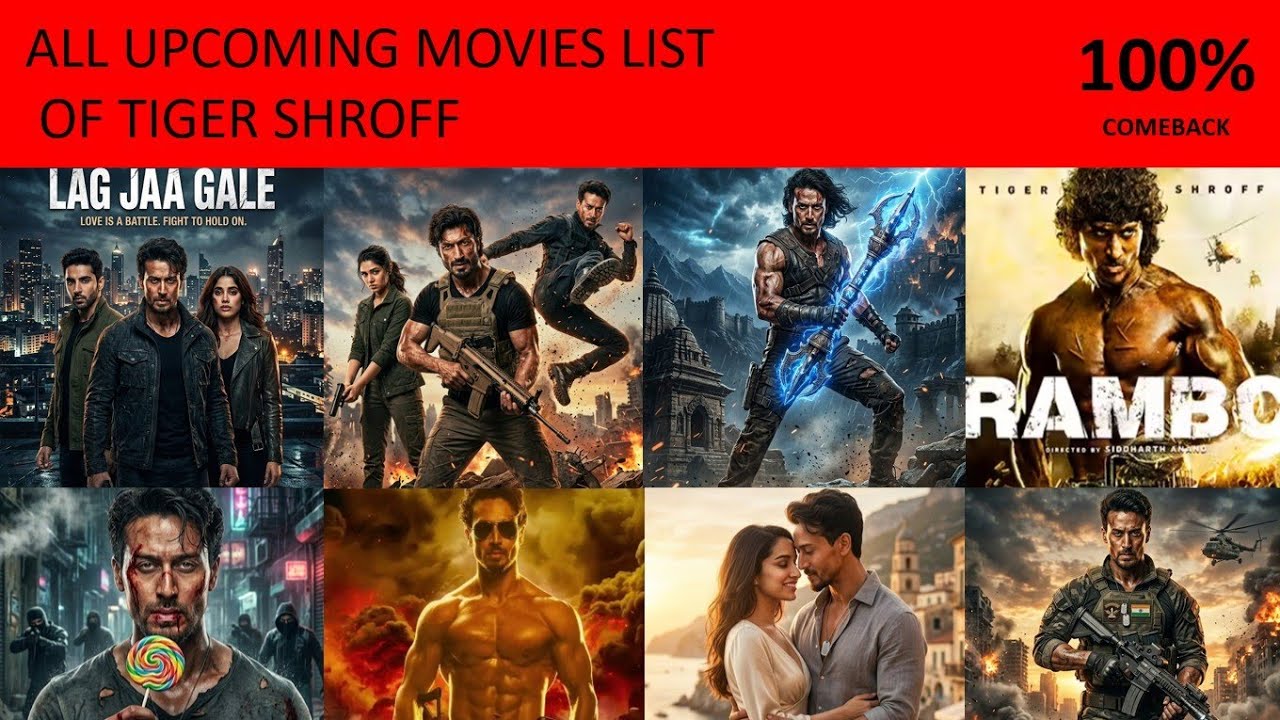 Upcoming movies of Tiger Shroff Releasing in 2026 to 2029|Tiger Shroff Upcoming movies | SuperCinema