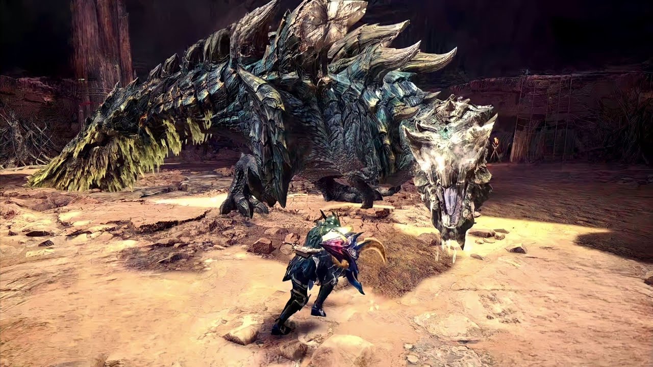 Sword and Shield Vs Acidic Glavenus [Monster Hunter World Iceborne]