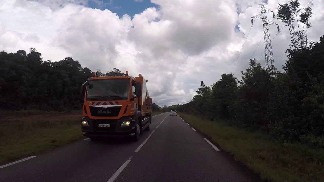 Guyane française Route vers Saint Laurent du Maroni, Gopro / French Guiana Road  to Saint Laurent