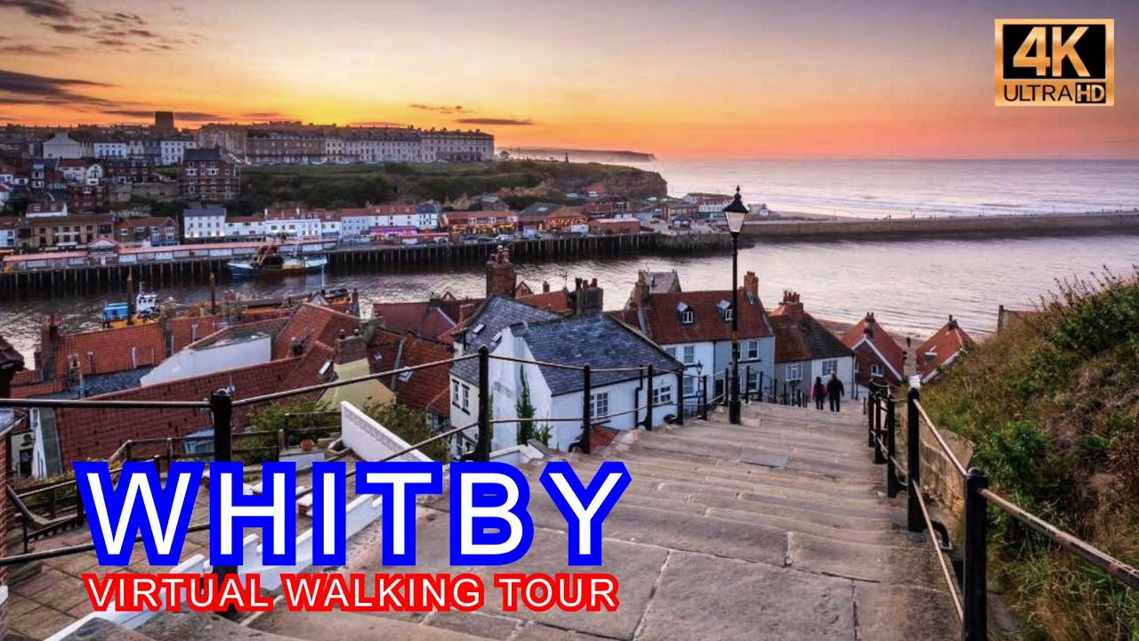 Whitby Virtual Walk, 4K, 