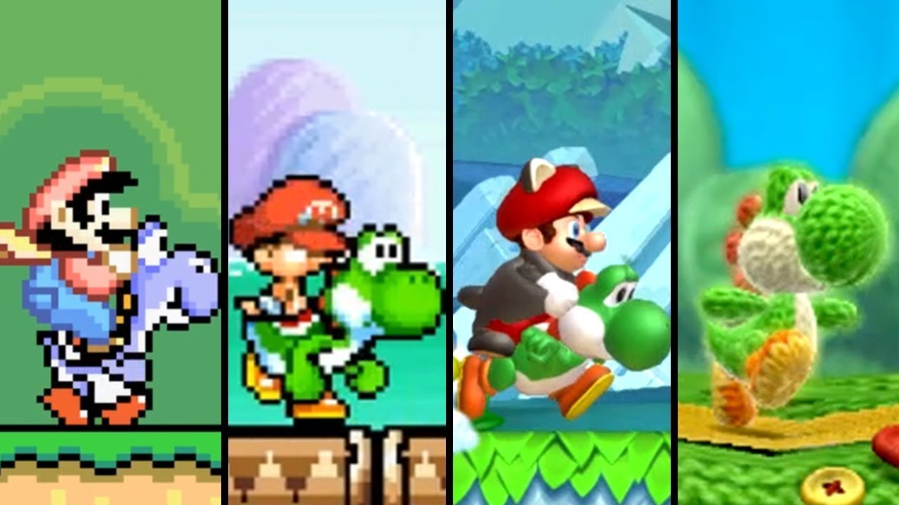 Evolution of Yoshi in 2D Games (1990-2019)