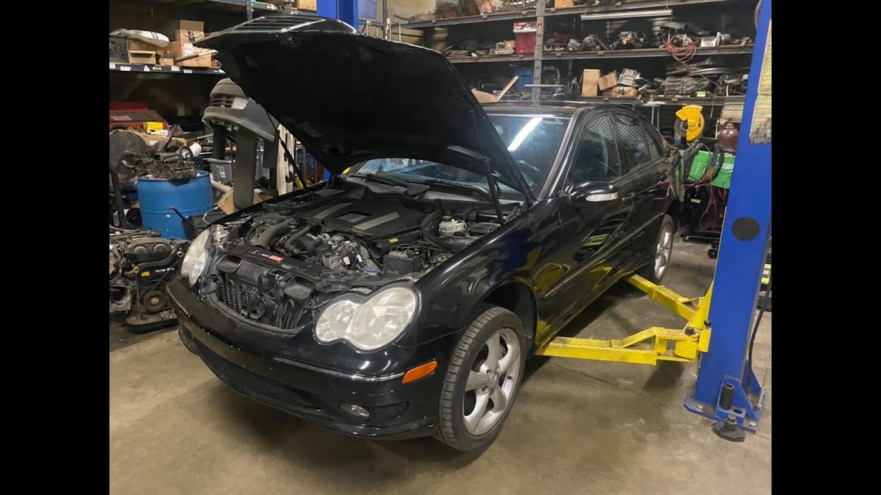 КАК ДИАГНОСТИРОВАТЬ ПРОПУСК В ДВИГАТЕЛЕ НА MERCEDES C230 2006 ГОДА