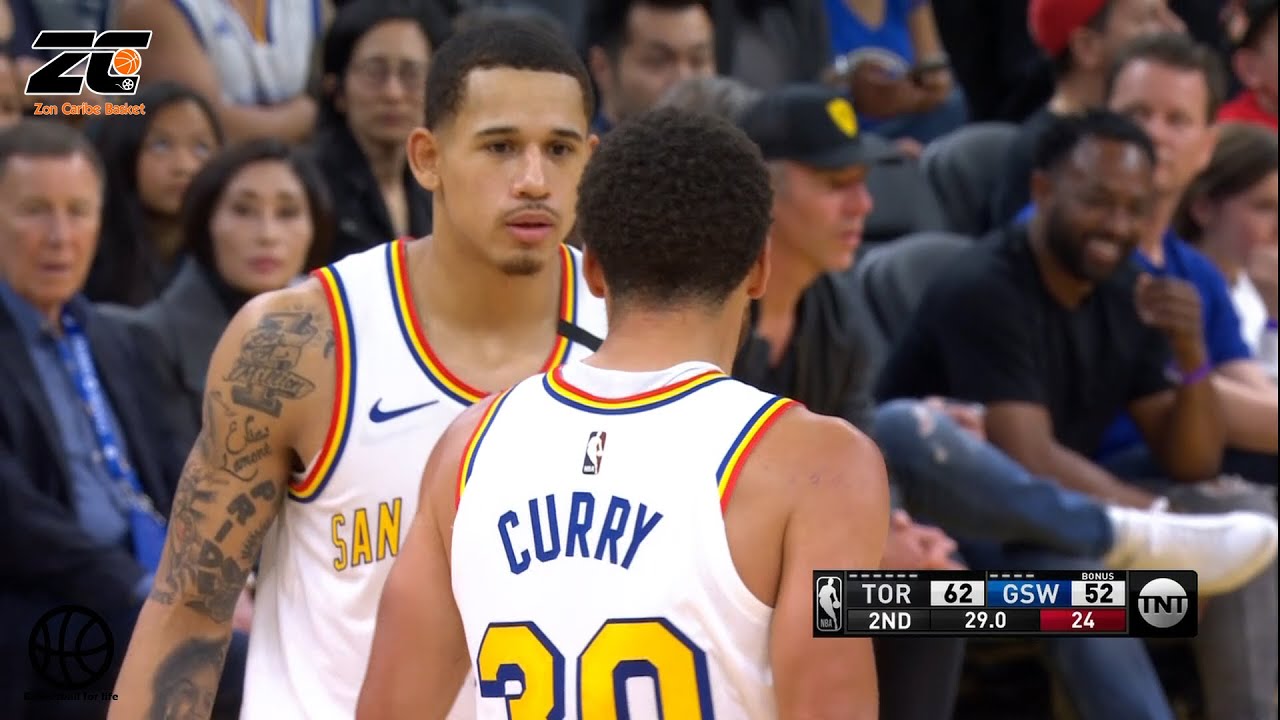 Juan Toscano-Anderson regreso de Stephen Curry Highlights Warriors vs Raptors 5 marzo 2020