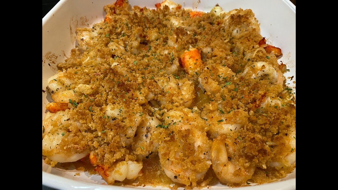 Shrimp & Lobster with Seafood Stuffing Recipe