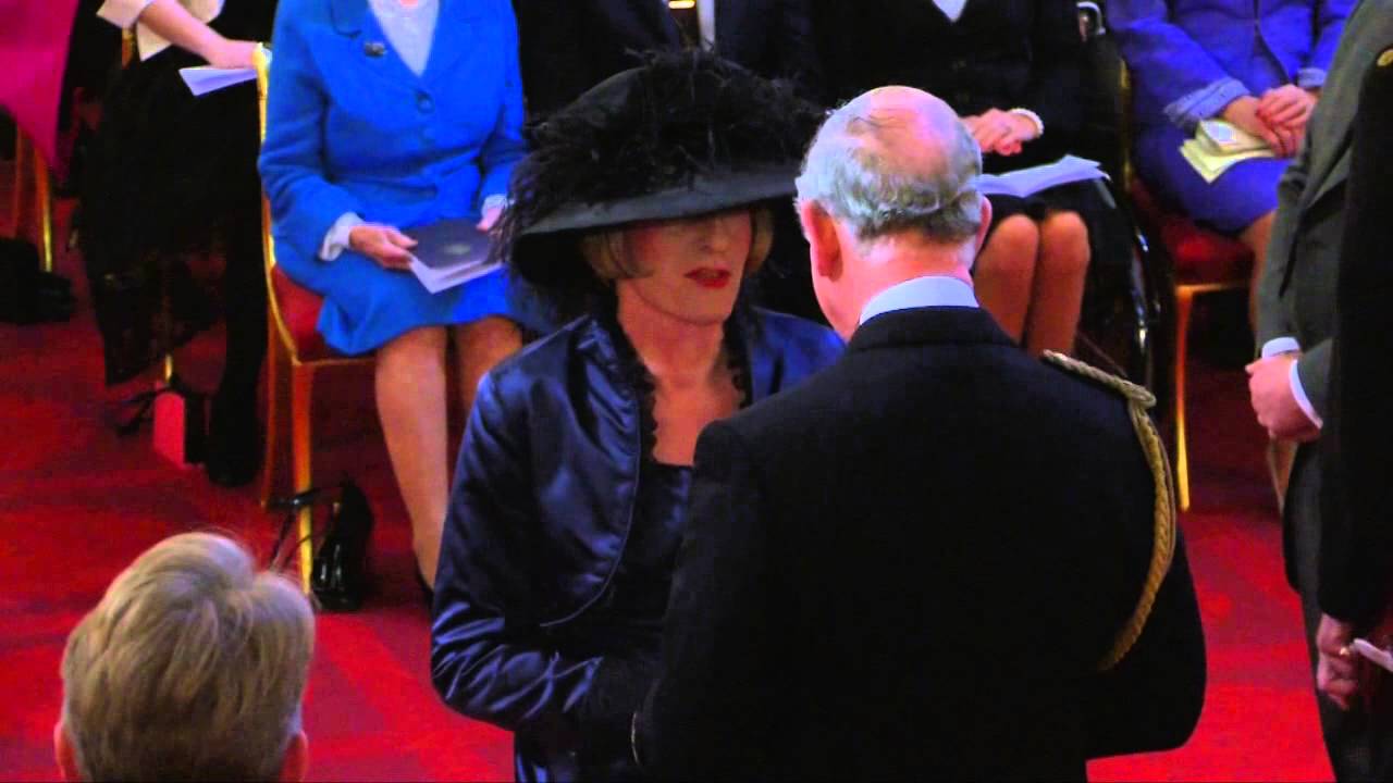 The Prince of Wales presents Grayson Perry with a CBE