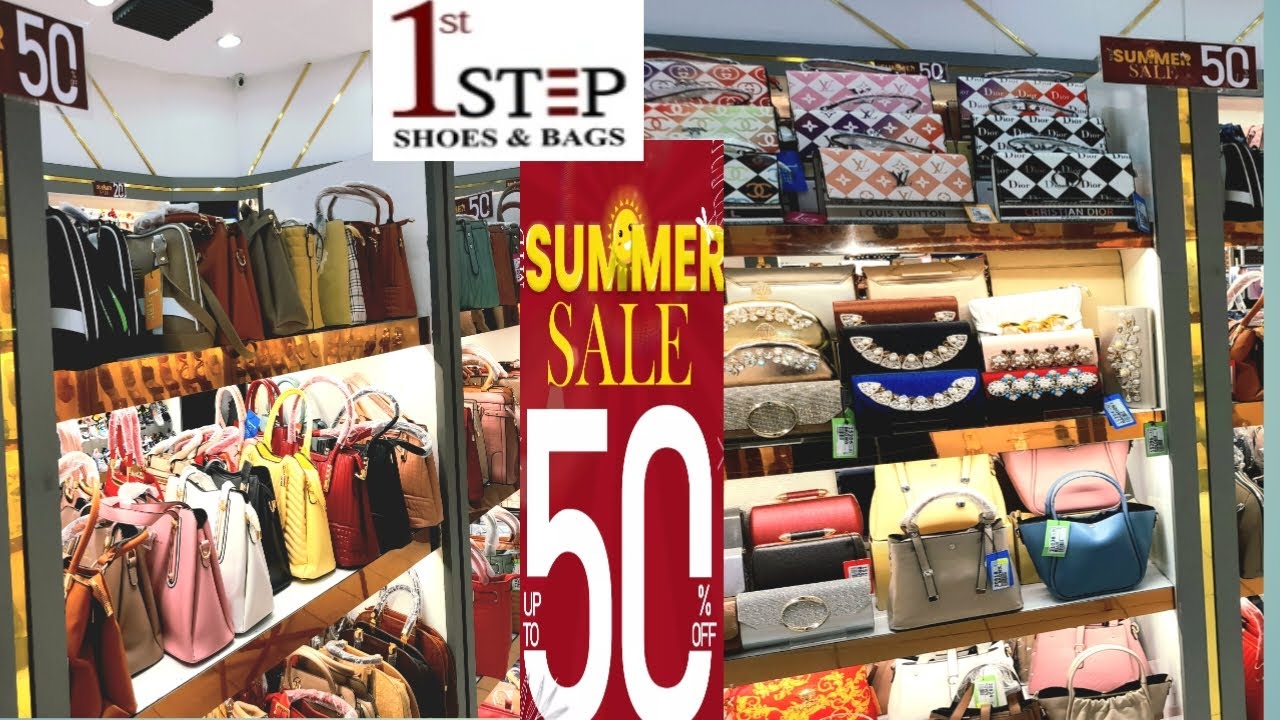 1 step flat 50% off sale bags collection . 1 step bags collection in half prices