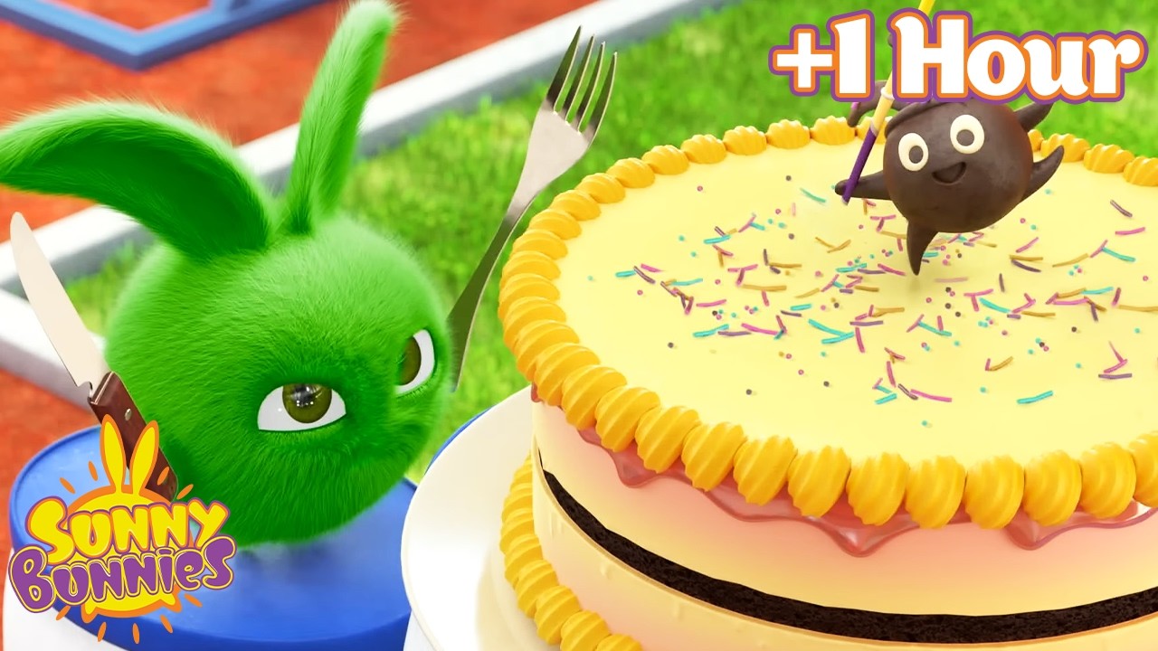 Sunny Bunnies | Hopper is Determined to Win the Cake | Over 1 Hour of Full Episodes