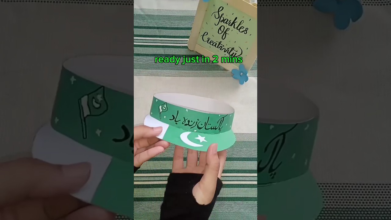 Easy cap tutorial for 14 august| #14augustcraftidea #14august #independenceday