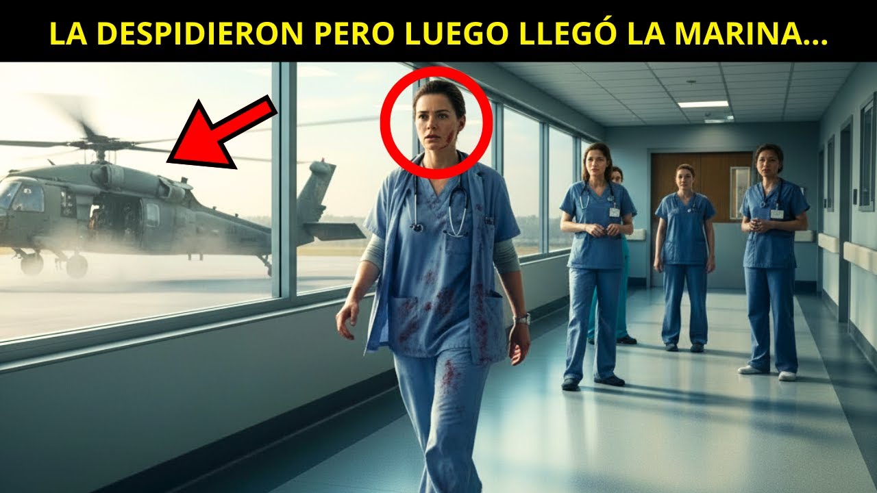 Despidieron a la enfermera; minutos después, un helicóptero de la Marina aterrizó