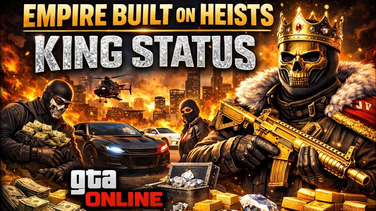 👑🧟‍♂️ GTA 5 online live and Empire build on heist king status