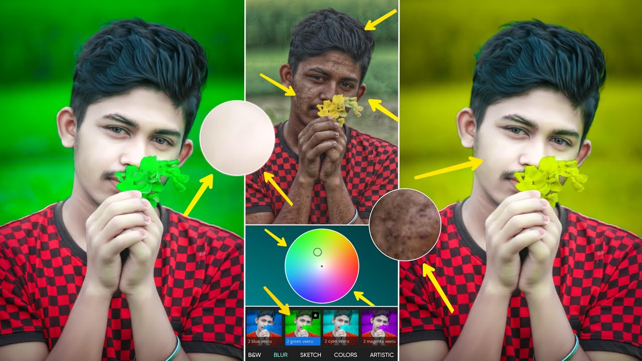 Creative Skin Smooth & Face White Photo Editing | Face Ko Gora Kaise Kare | Face Smooth Editing