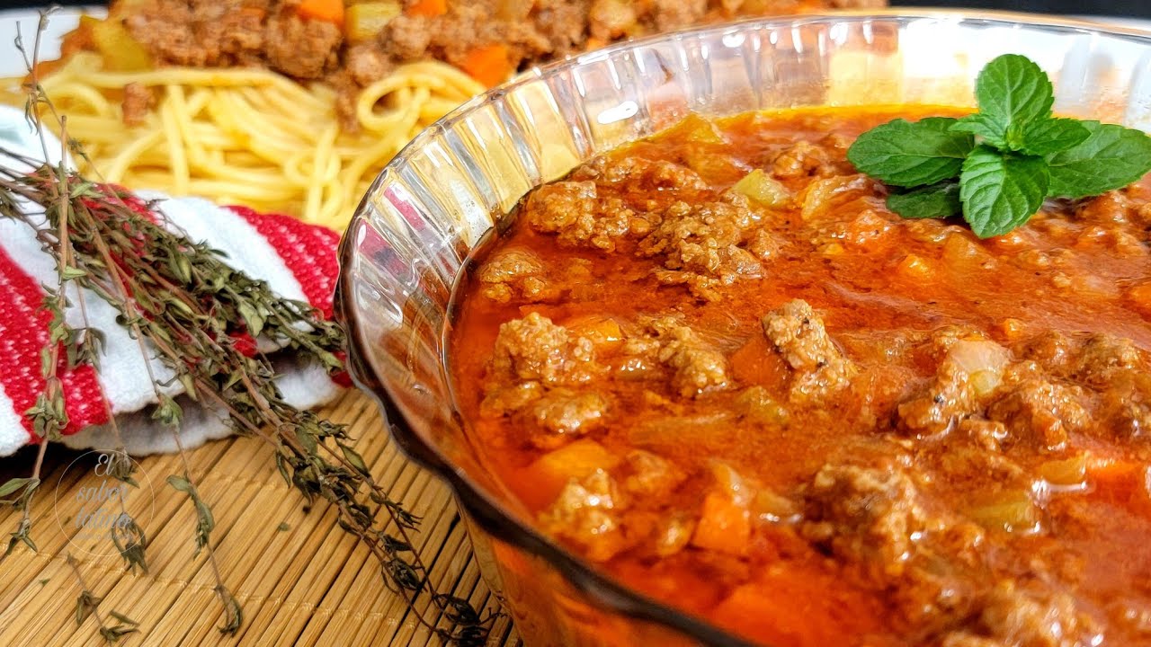 🔴 Como Hacer Salsa Boloñesa | Auténtica Receta Bolognesa 💥Fácil