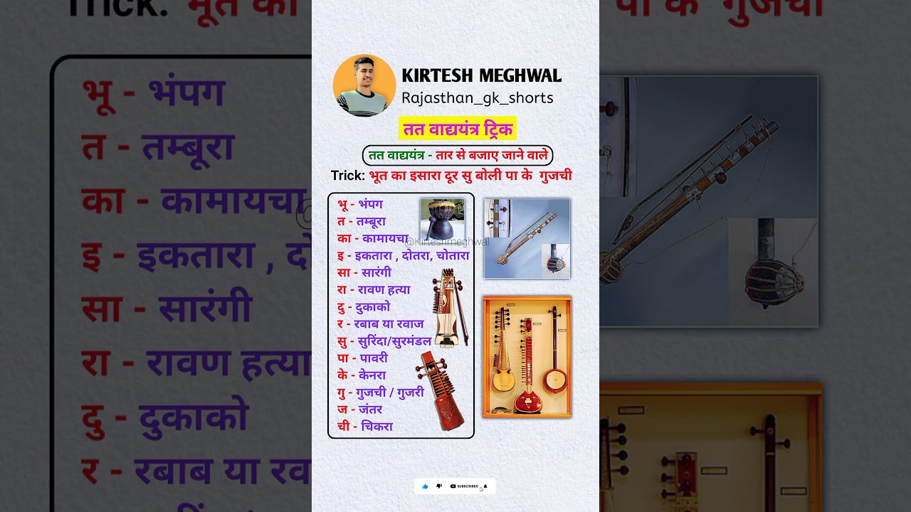 vadya yantra ki trick ।। तत् वाद्य यंत्र ट्रिक ।। tat vadya yantra image ।।वाद्य यंत्र #shortvideo