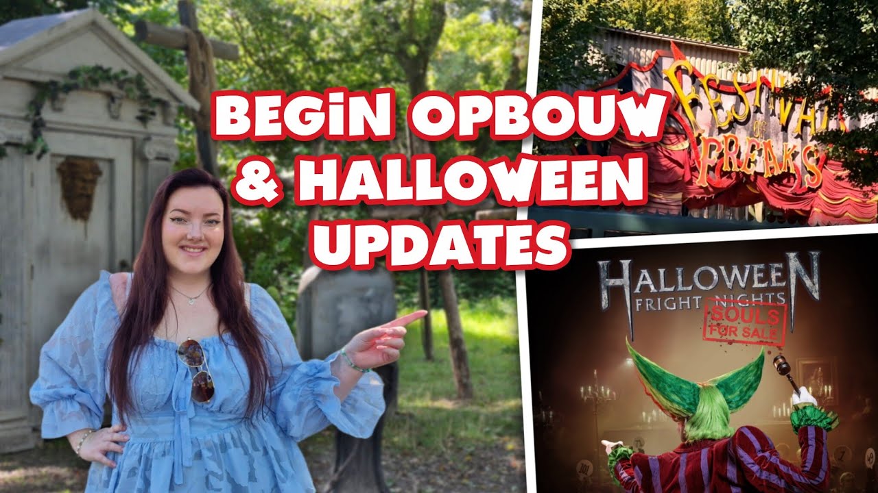 Walibi [VLOG] Begin opbouw & Alle Halloween Fright Nights updates!