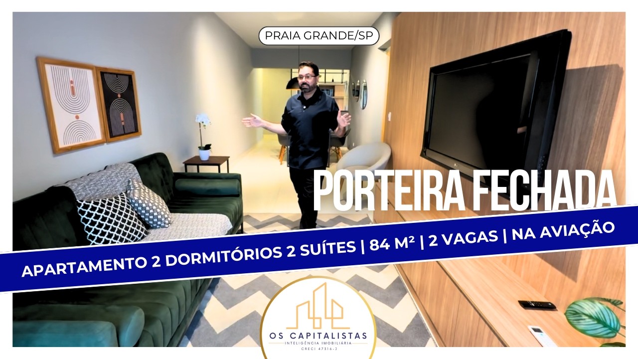 Apartamento 2 dormitórios 2 suítes | 84 m² | 2 vagas de garagem
