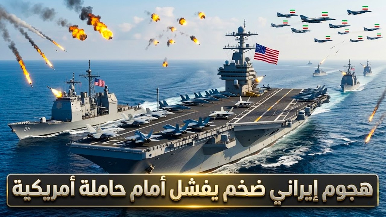 هجوم منسق بـ25 زورقاً سريعاً و18 طائرة إيرانية على USS Abraham Lincoln: ماذا حدث؟
