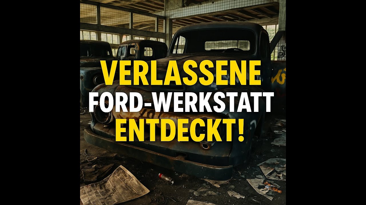 Verlassene Fordwerkstatt entdeckt! Verlorene Autos & spannende Lostplace-Atmosphäre 🚗🔧