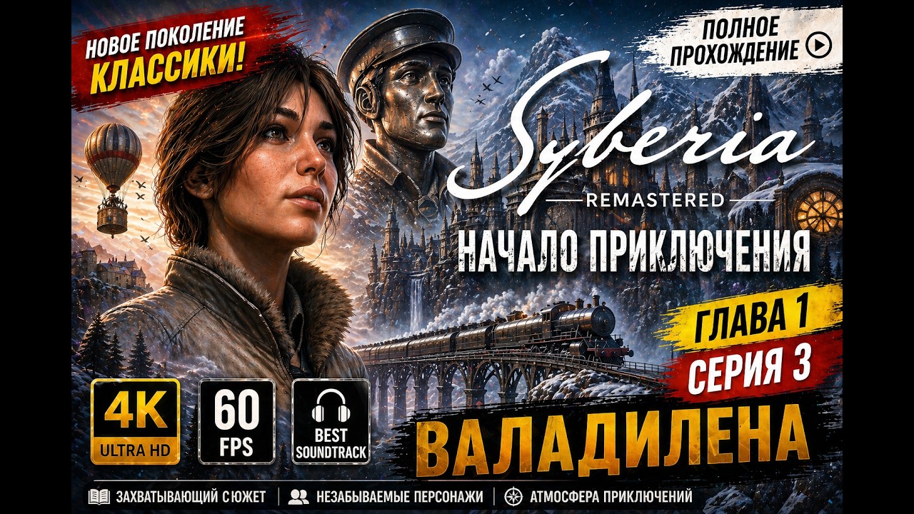 Syberia Remastered. Глава 1, серия 3. Валадилена.