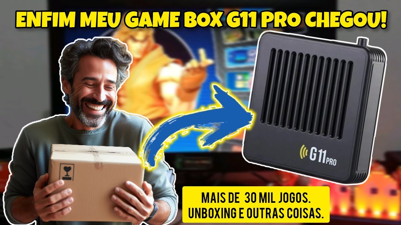 GAME BOX G11 PRO - ATÉ QUE ENFIM CONSEGUI COMPRAR UM DESSES! PRIMEIRO CONTATO