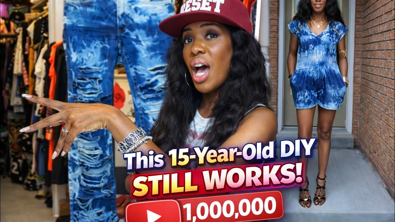 Tie Dye Jeans with Bleach... DIY