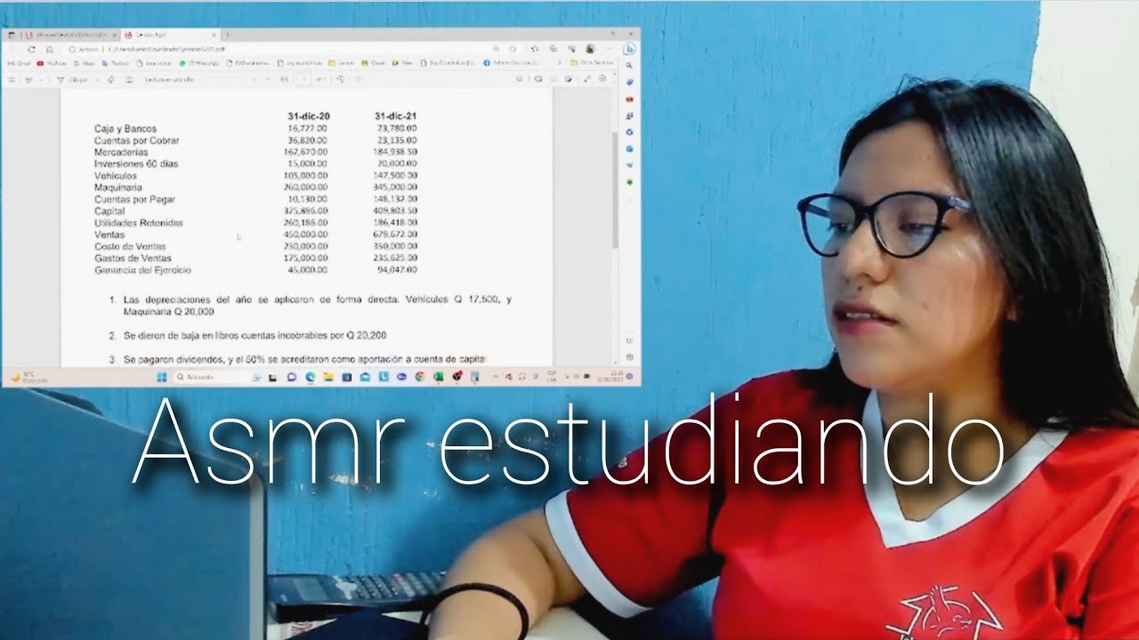 asmr estudiando - sonidos de teclado, visuales, concentración y soft spoken