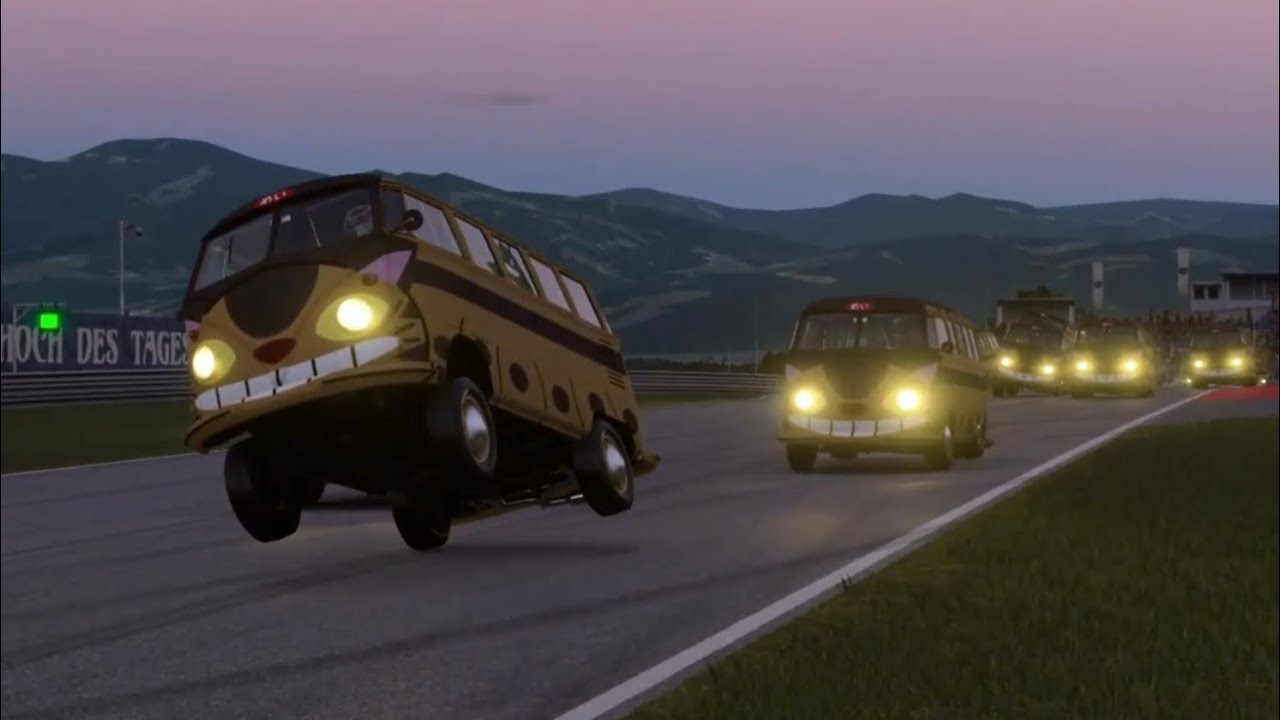 GT7　ネコバス達の大運動会レース！　STUDIO GHIBLI My Neighbor Totoro Cat Bus race 　(ジブリ となりのトトロ 猫バス)