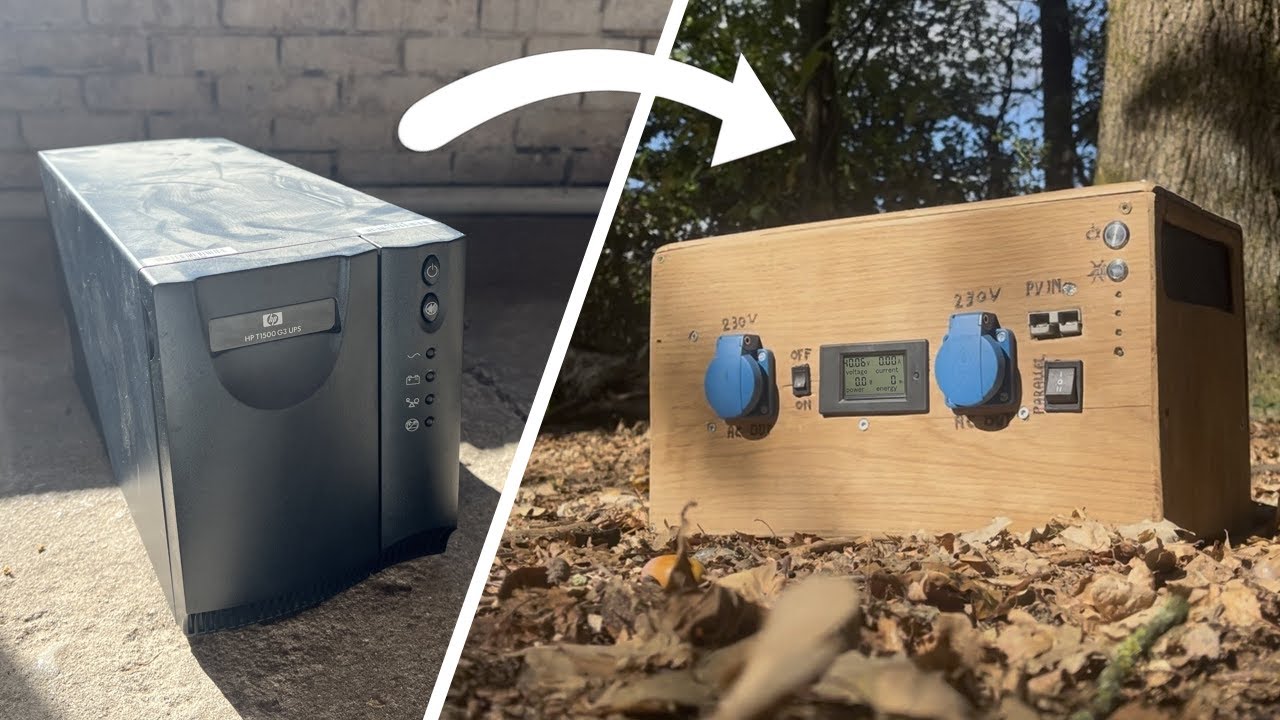 I Turned an Old UPS into a Portable Lithium Power Station! | Full Build