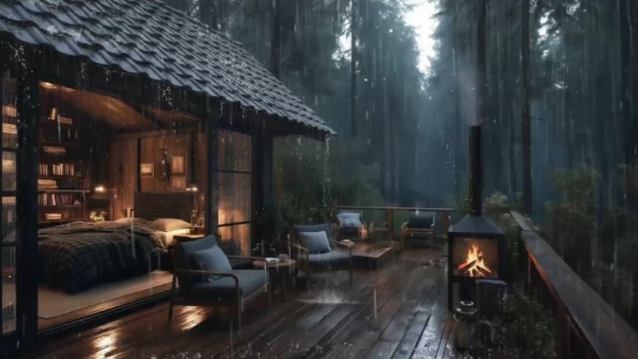 Quiet Rain Sounds at Night for Sleep l Relaxation, Focus, Stress Relief