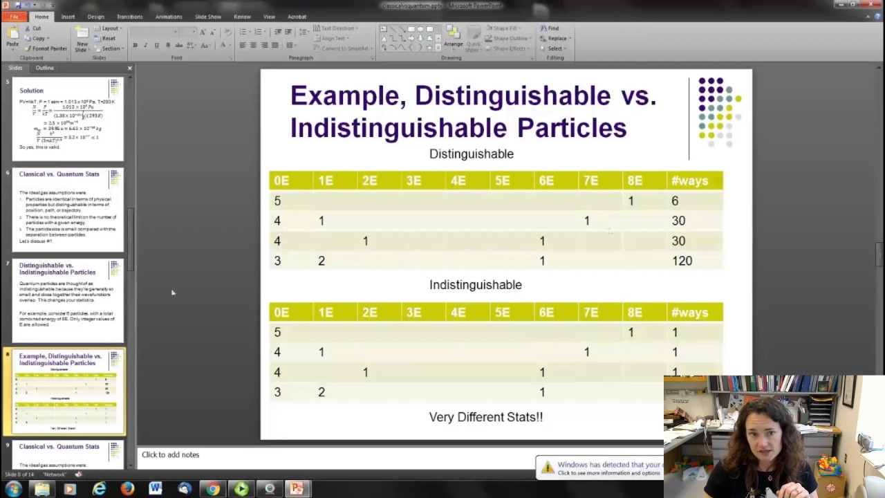 Classical vs  Quantum Statistics