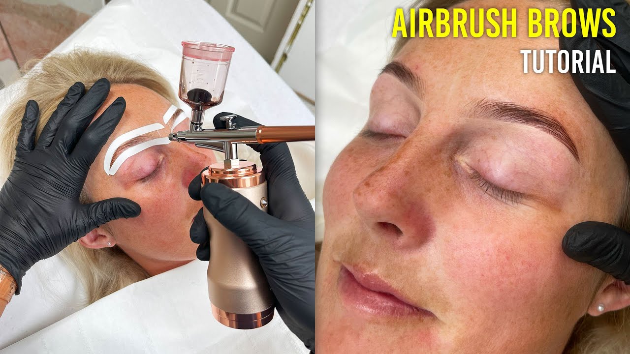 Airbrush Brows Tutorial Combined With Brow Lamination Is Magic!