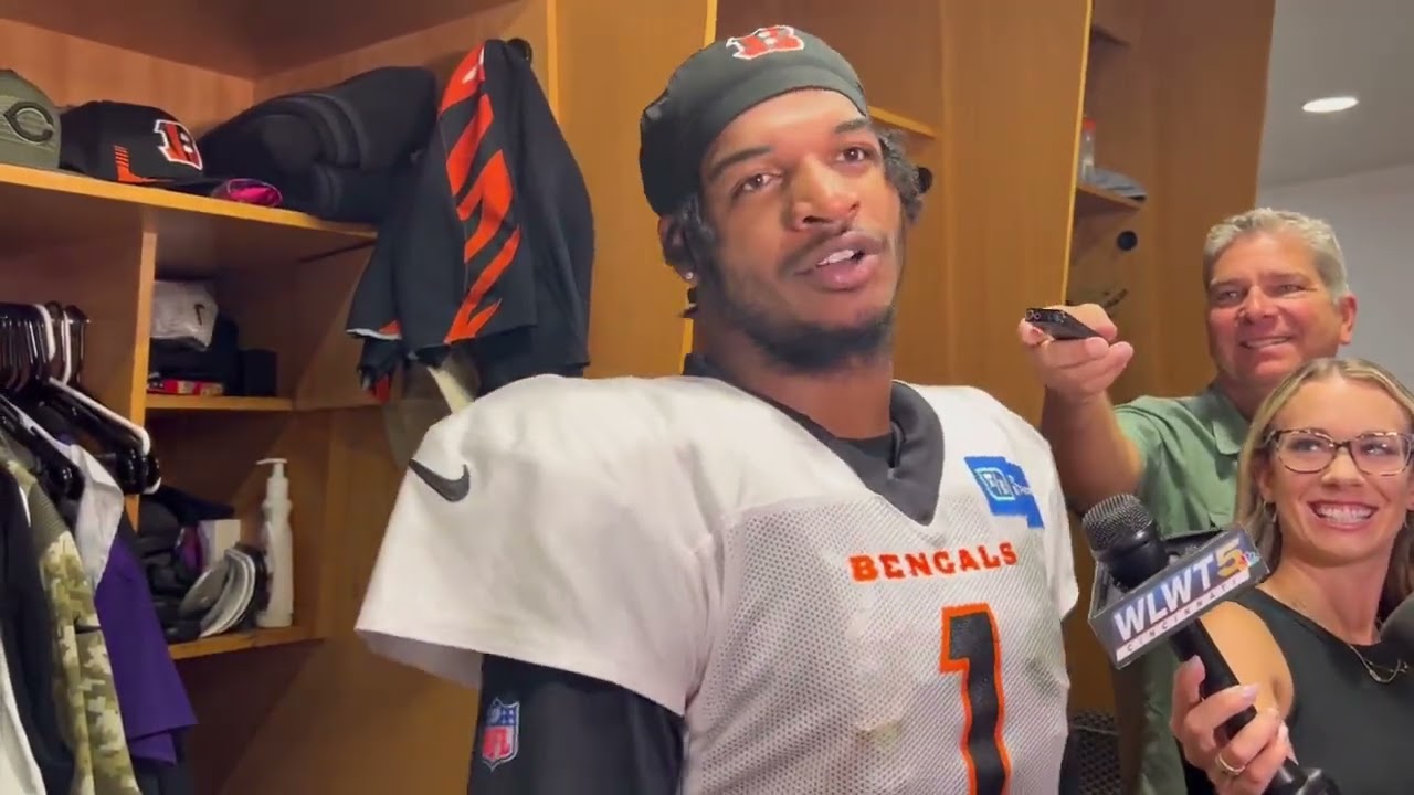 Ja&rsquo;Marr Chase on Jefferson&rsquo;s ongoing contract extension talks: &ldquo;I hope he sets the market.&rdquo; #Bengals