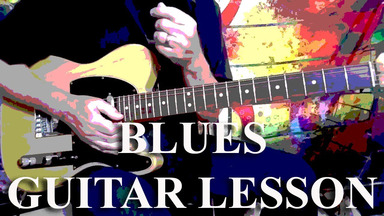 BLUES GUITAR LESSON - C MINOR BLUES SOLO - Jimmy Page Style