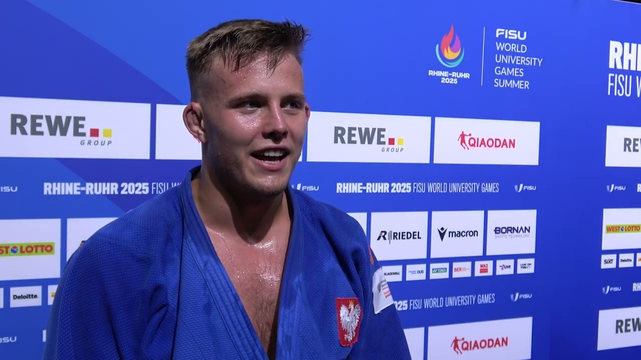 Michał Jędrzejewski po złotym medalu