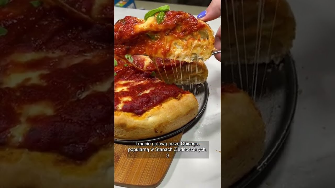 Pizza kt&oacute;rej nie jadłaś/eś a musisz spr&oacute;bować! Chicago pizza prosto z USA! #shorts