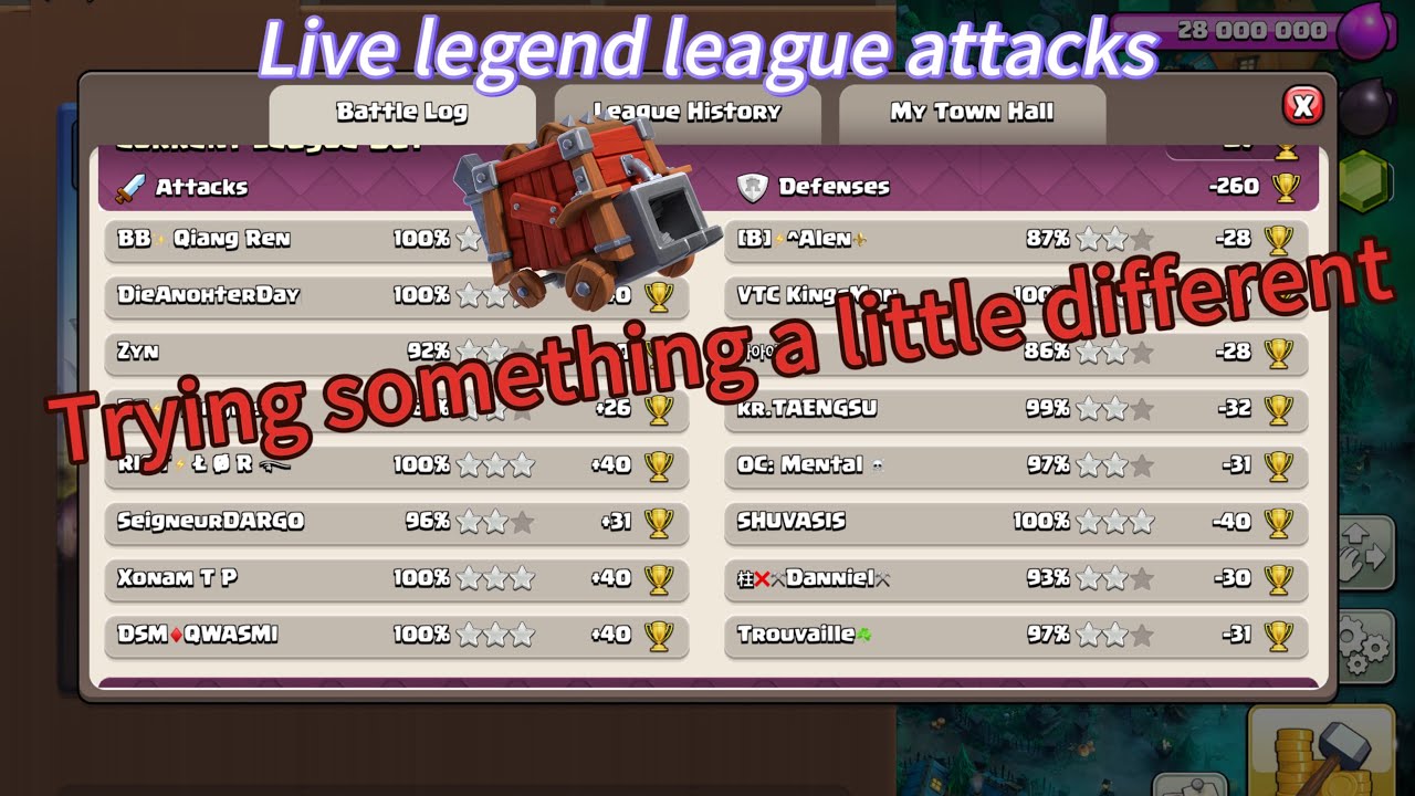 LIVE Legend League Attacks Day 7 | TRYING SOMETHING A LITTLE DIFFERENT