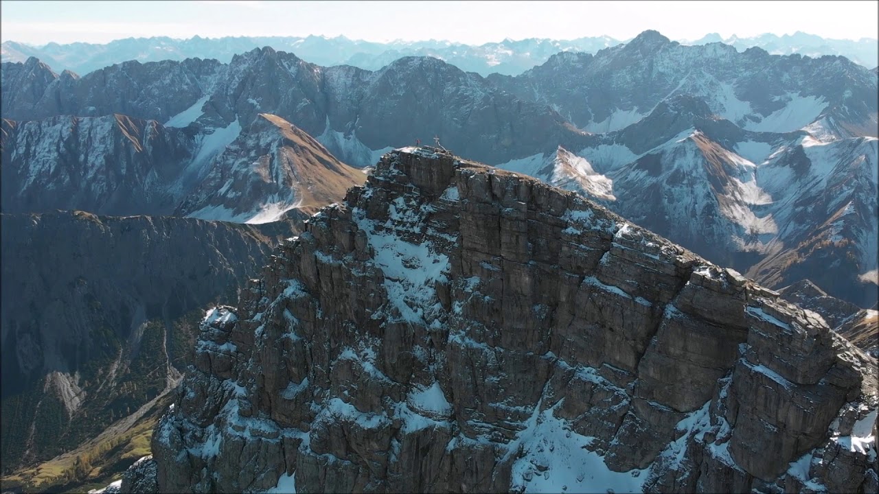 Gipfelpanorama der Namloser Wetterspitze vom 17.10.2019