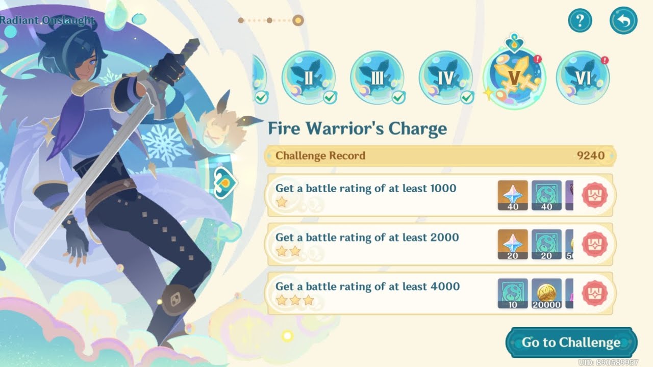 Fire Warrior's Charge | no commentary gameplay | 6.4 genshin impact. 